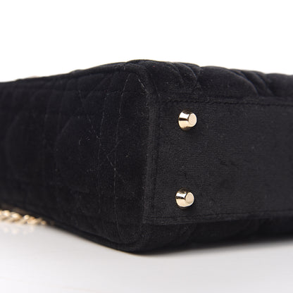 Christian Dior Velvet Mini Lady Dior Black 7 of 9