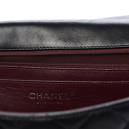 Chanel Lambskin Quilted Maxi Single Flap Black 8 of 19