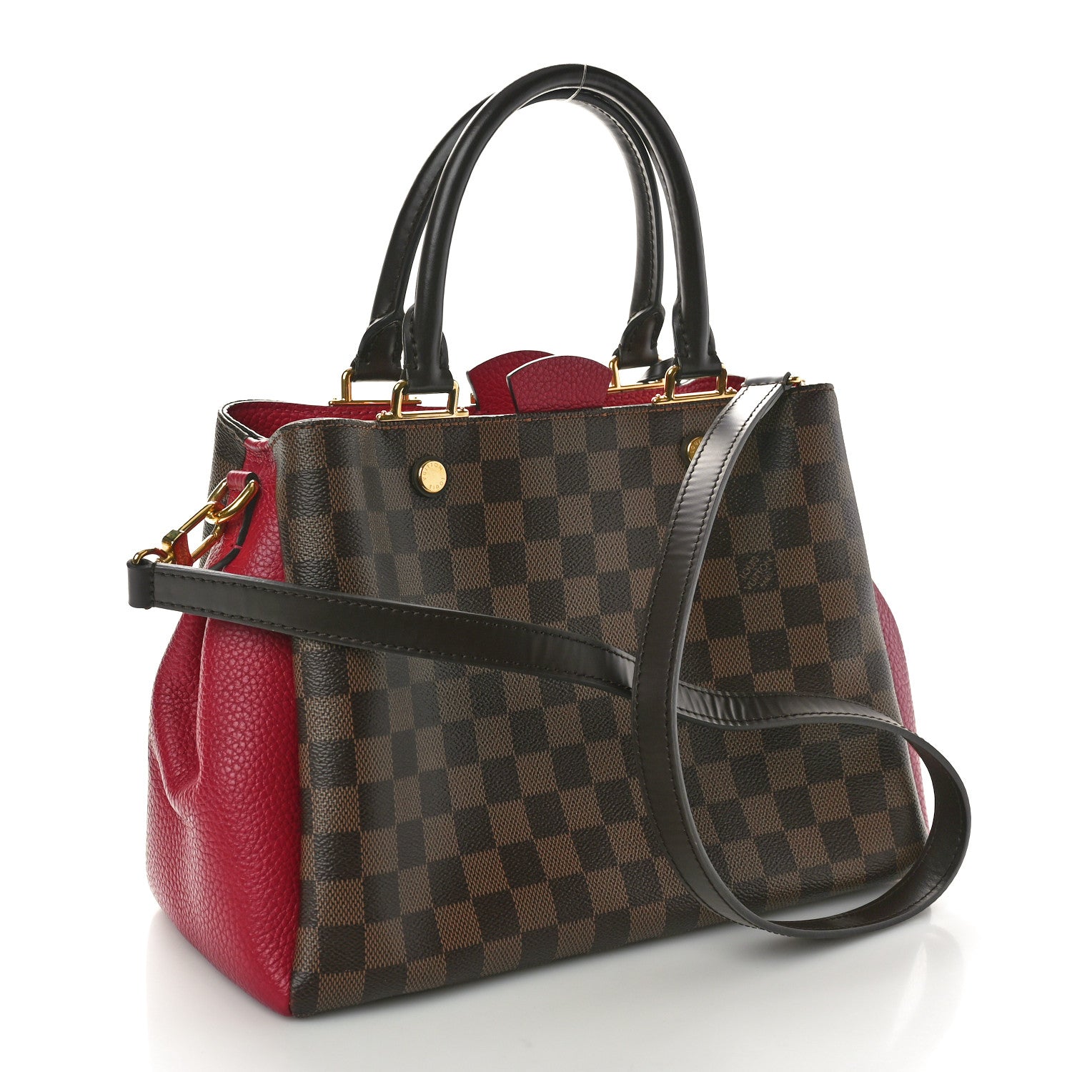 Louis Vuitton Damier Ebene Cuir Taurillon Brittany Bordeaux 3 of 8