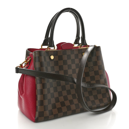 Louis Vuitton Damier Ebene Cuir Taurillon Brittany Bordeaux 3 of 8