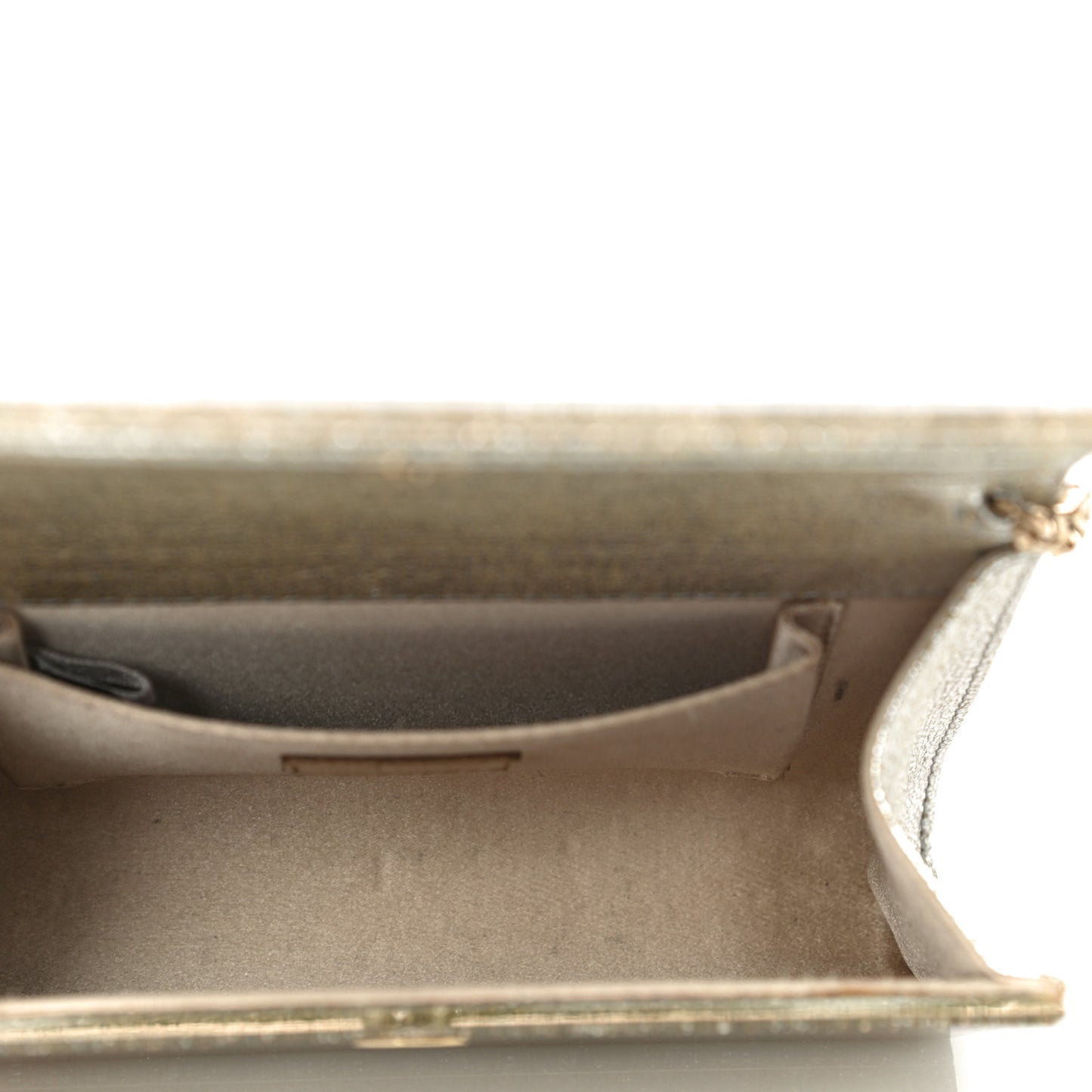 Acrylic Glitter Candy Clutch Champagne