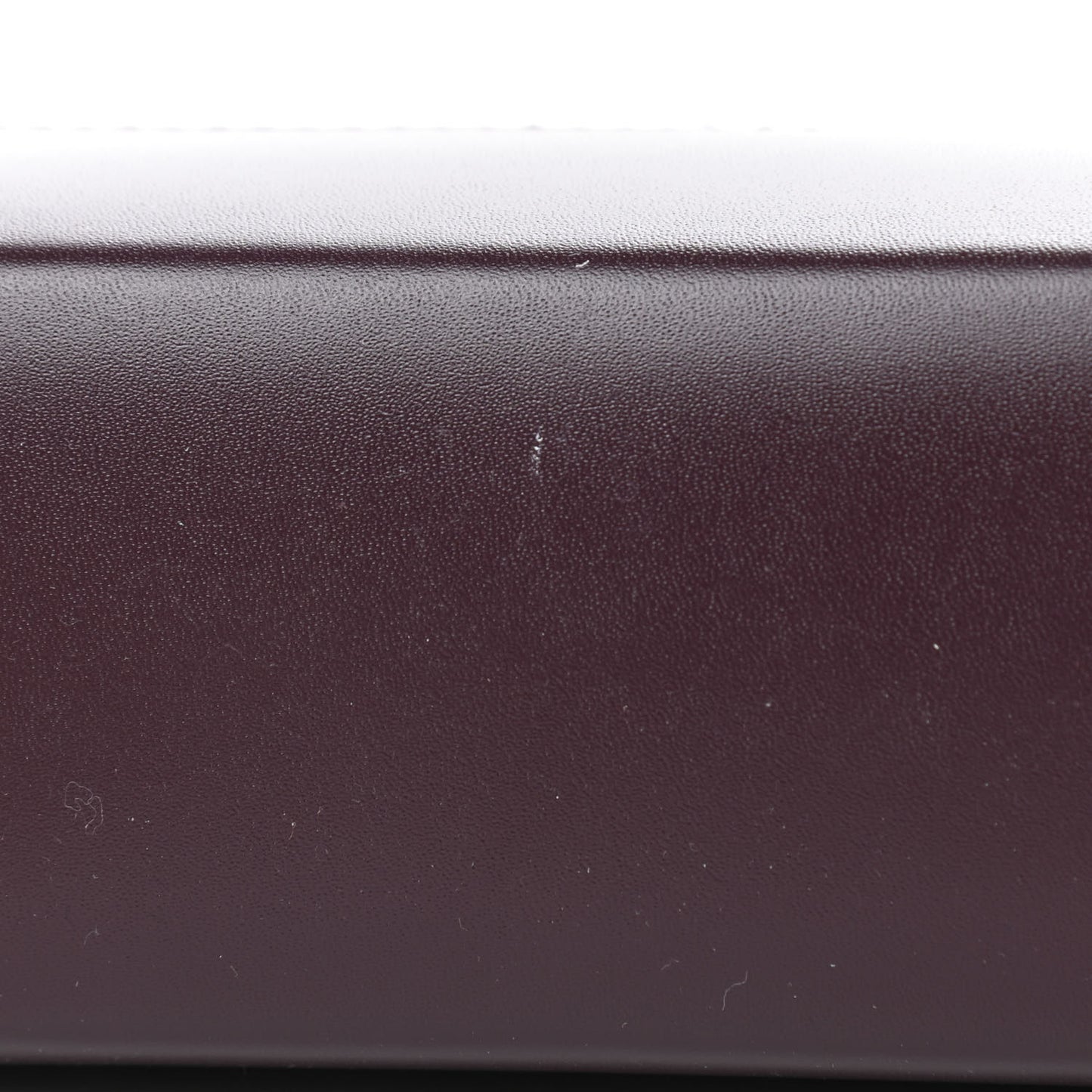 Smooth Calfskin TB Shoulder Bag Deep Maroon