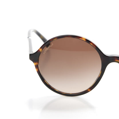 Chanel Acetate Pearl Round Sunglasses 5391 H Tortoise 7 of 8