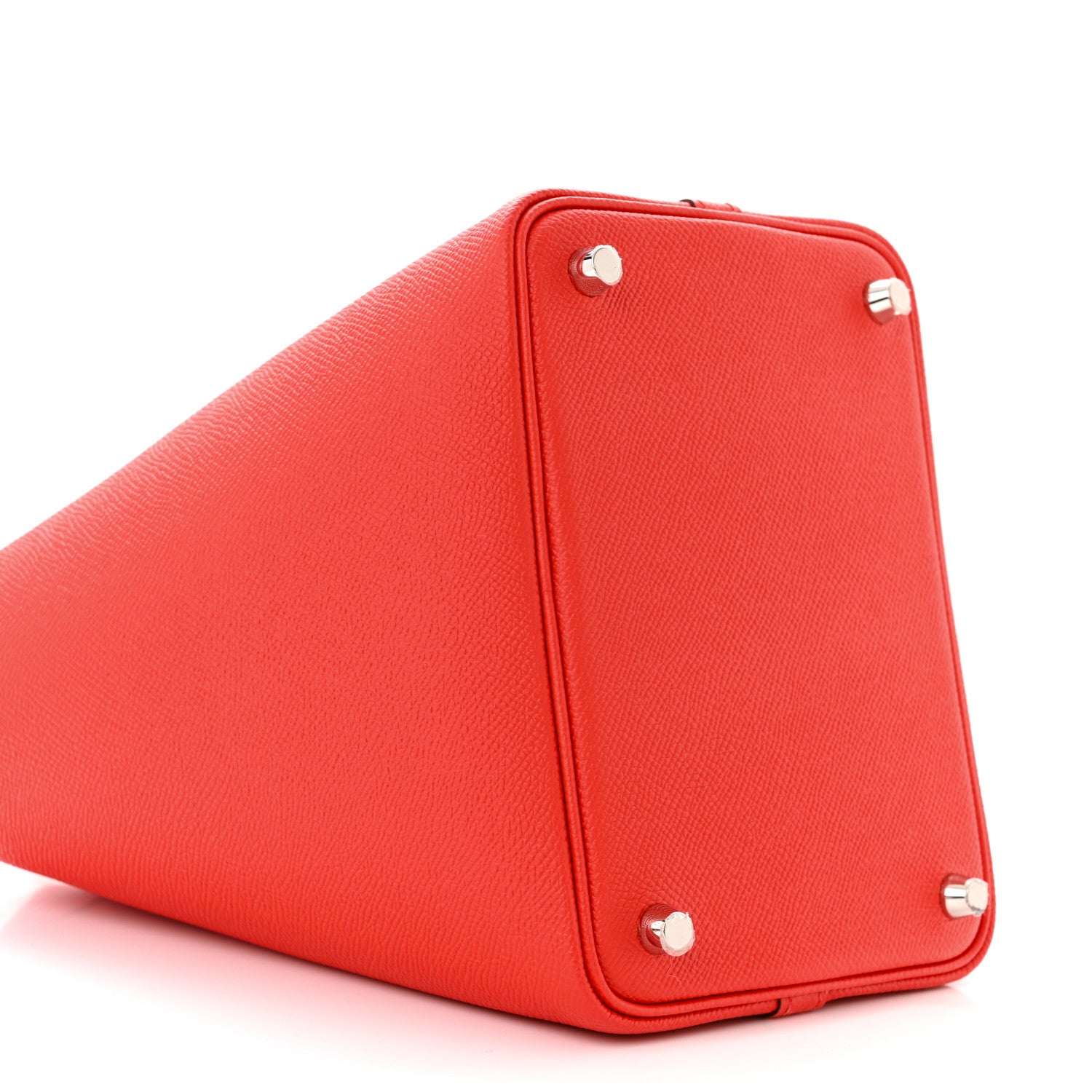 Hermes Epsom Tressage De Cuir Picotin Lock 18 PM Rouge Coeur Bleu du Nord Rouge H 9 of 11