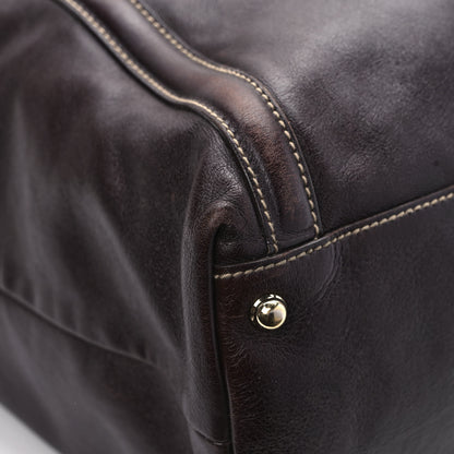 Gucci Calfskin Large Interlocking G Shoulder Bag Brown 11 of 13