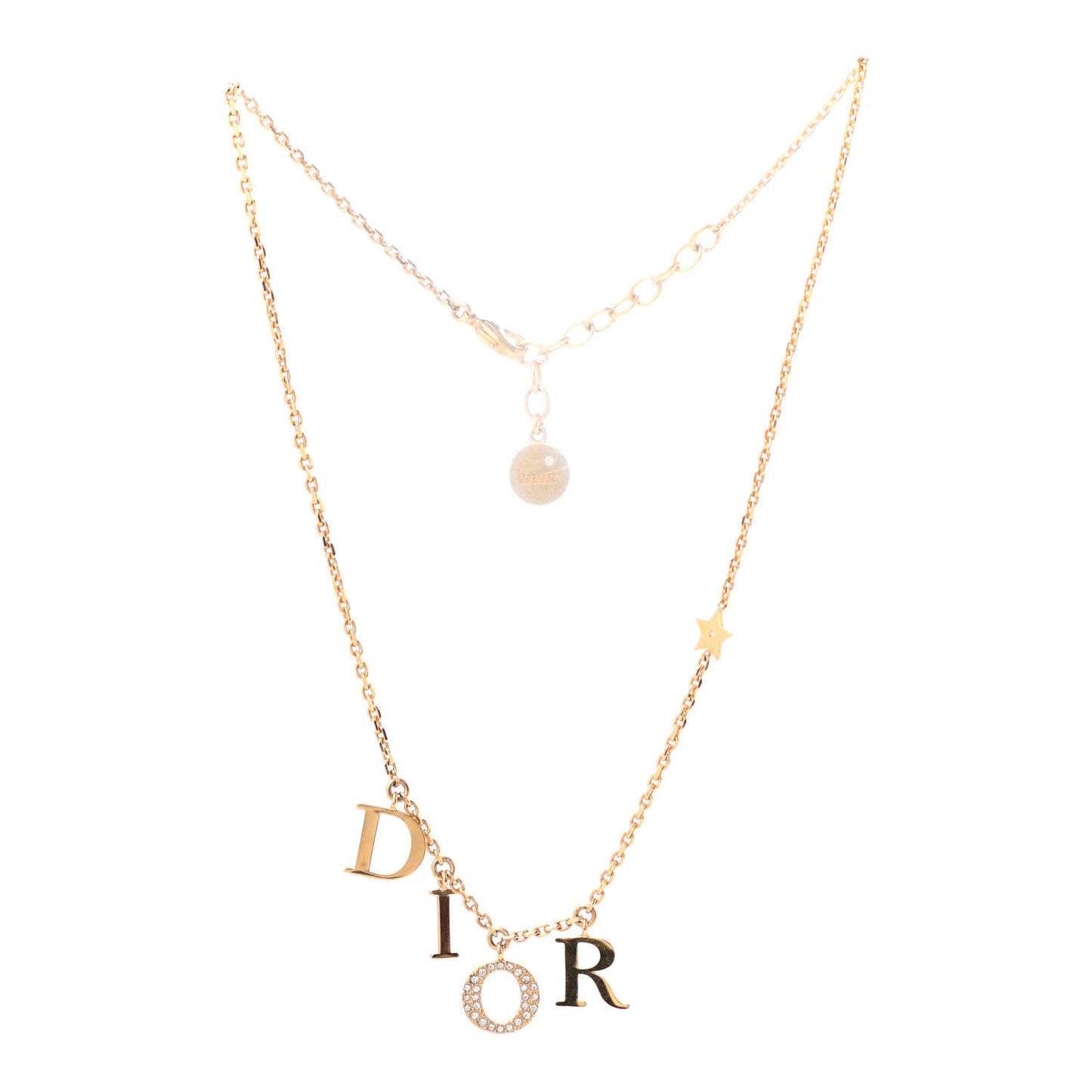 Crystal Dio(r)evolution Necklace Gold