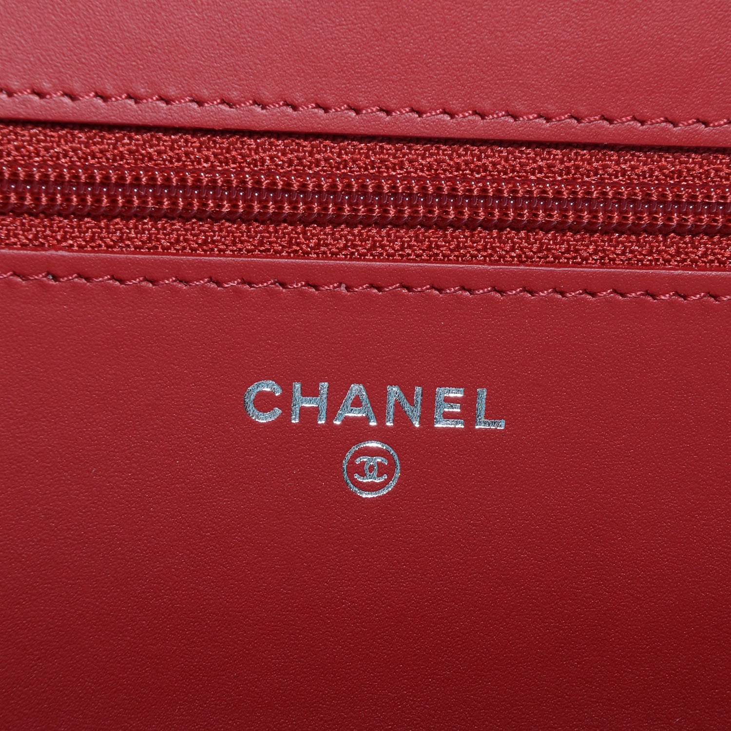 Chanel Caviar Quilted Boy Wallet On Chain WOC Red 6 of 8