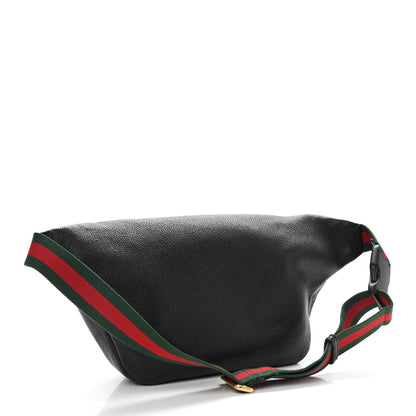 Gucci Grained Calfskin Logo Belt Bag Black 3 of 10