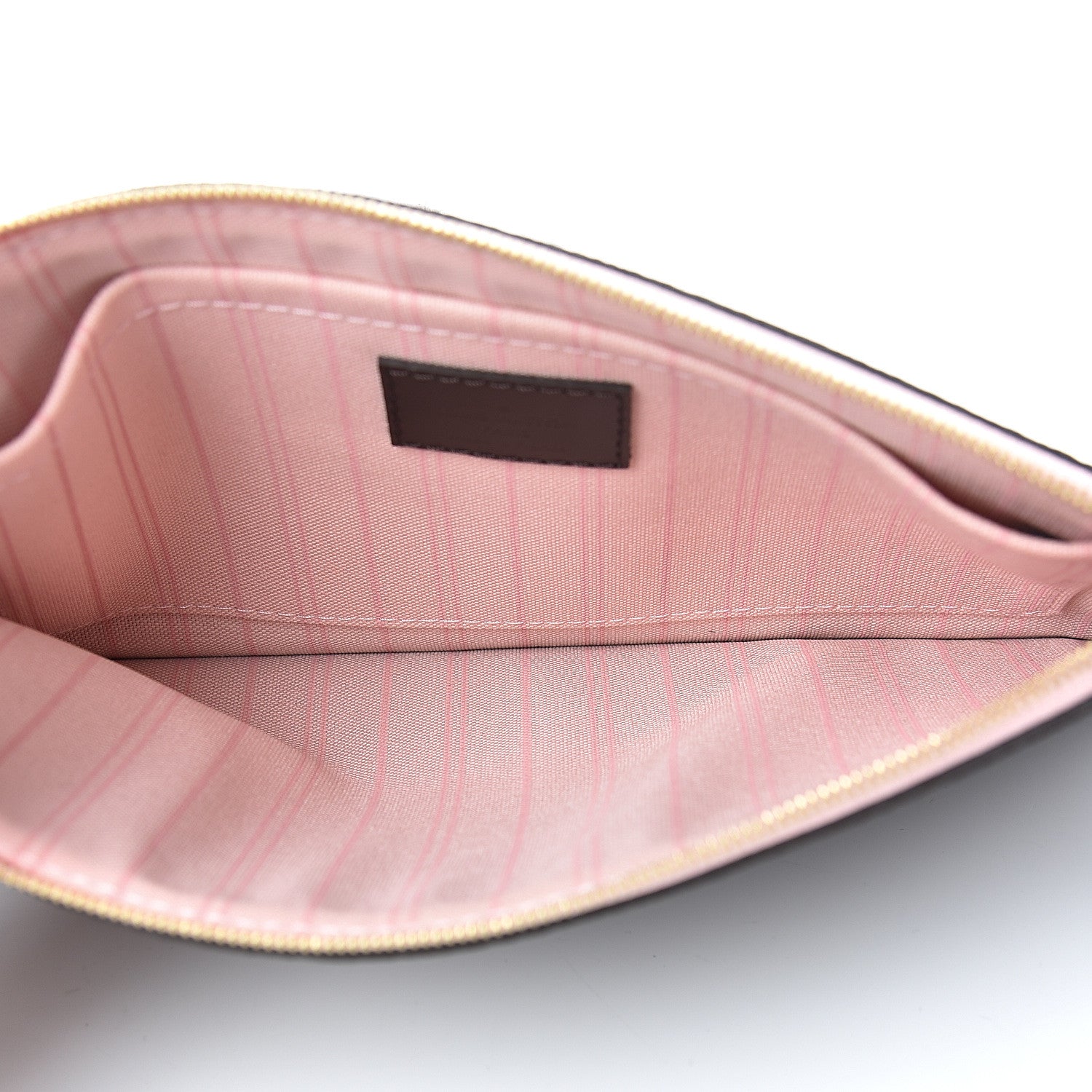 Louis Vuitton Damier Ebene Neverfull MM GM Pochette Rose Ballerine 4 of 6