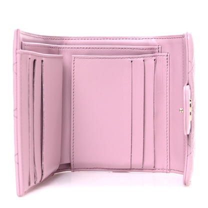 Chanel Caviar Quilted Compact Flap Wallet Light Pink 5 of 9
