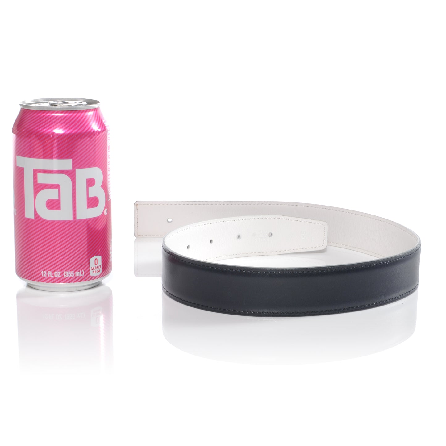 Box Reversible Belt Strap Indigo Blanc 65