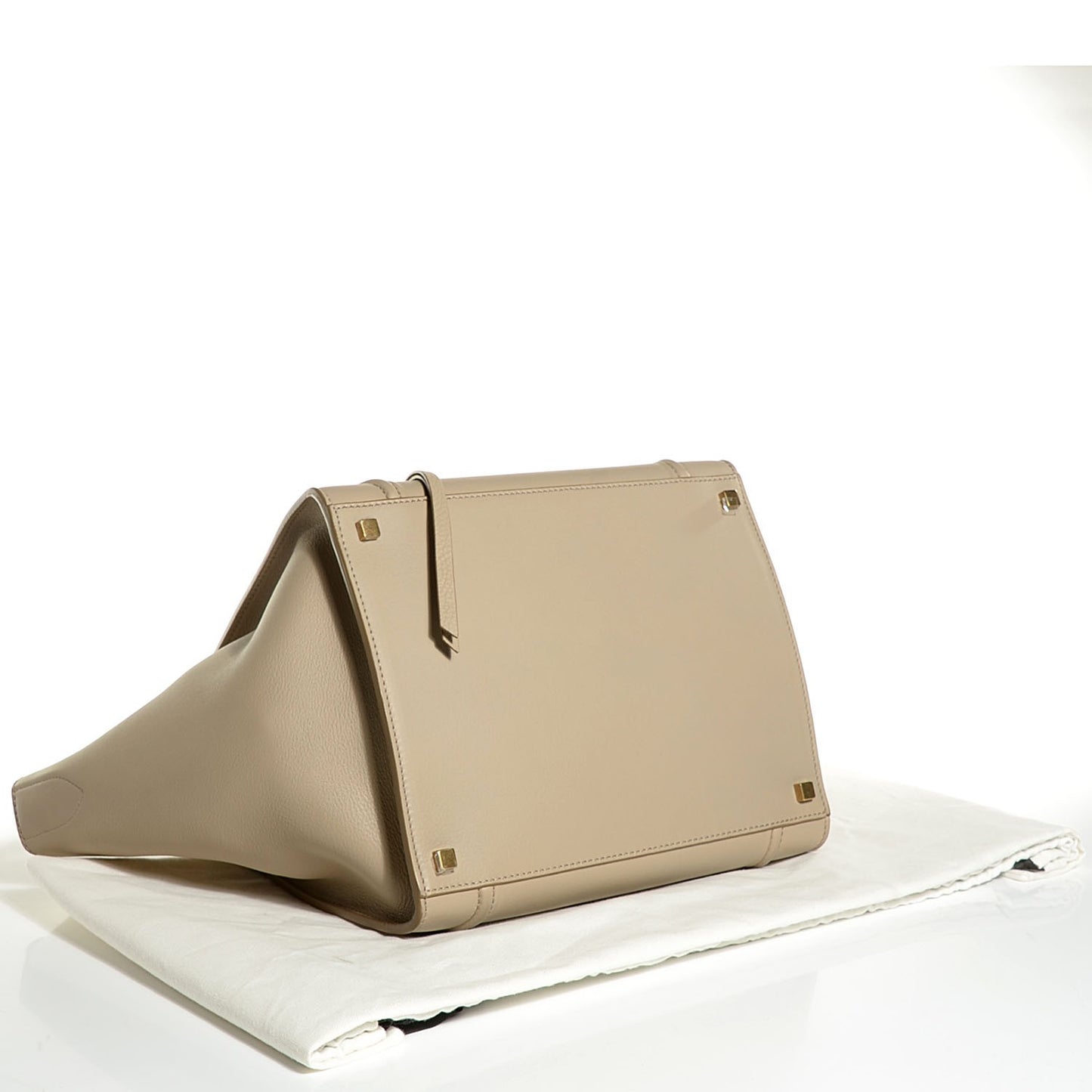 Supple Calfskin Medium Phantom Luggage Beige