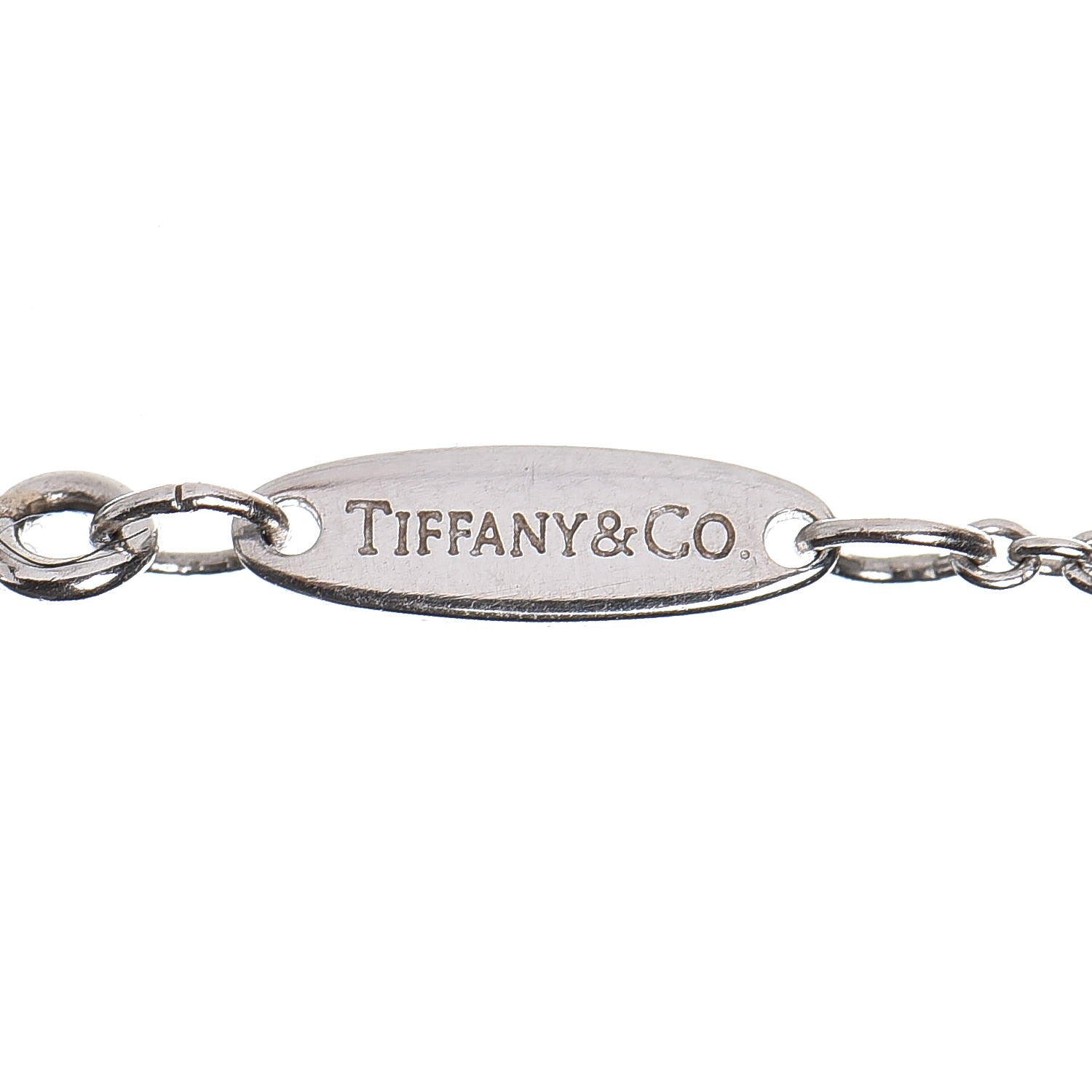 Tiffany Platinum Diamond 12mm Elsa Peretti Cross Pendant Necklace 5 of 8
