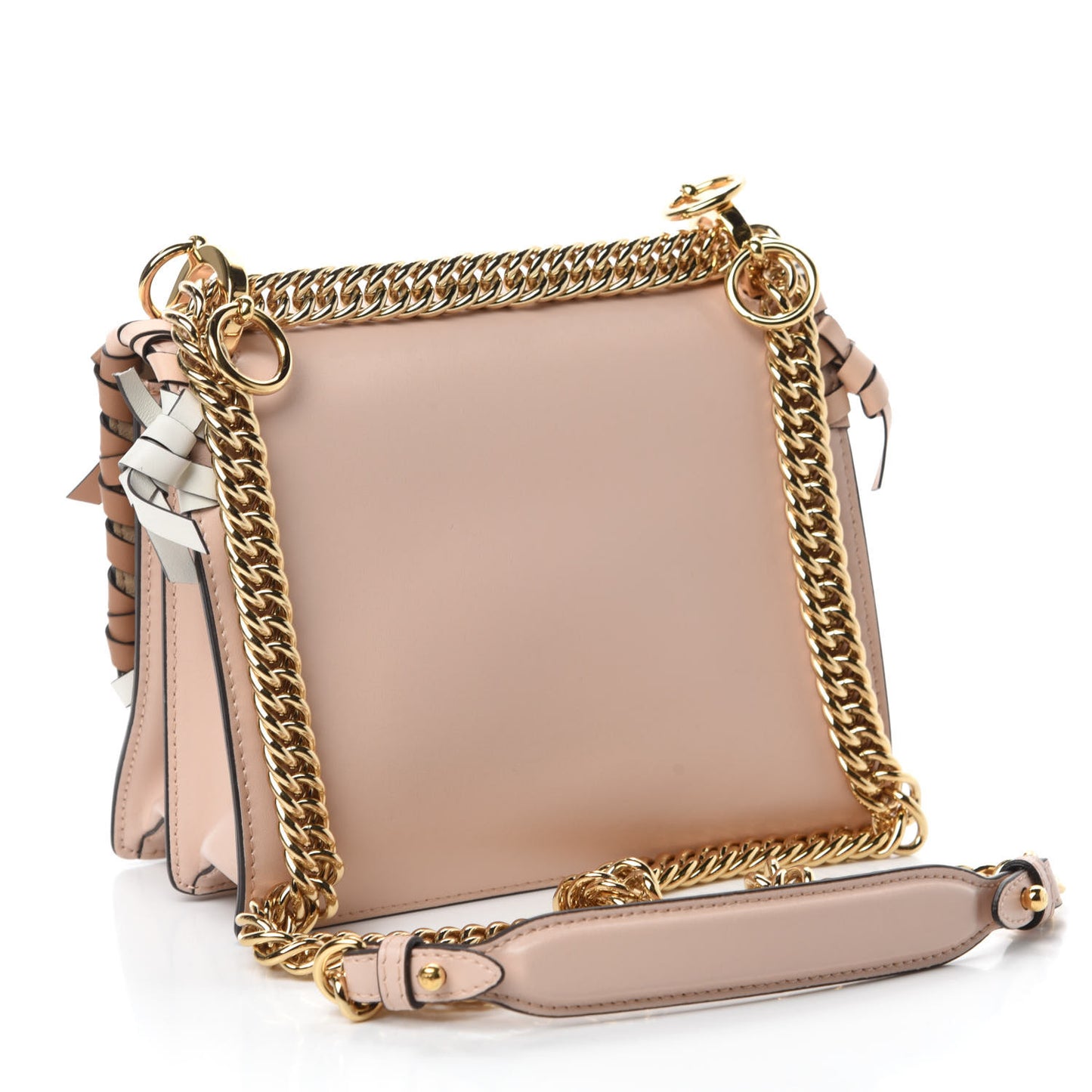 Vitello Liberty Whipstitch Bow Small Kan I Shoulder Bag Plaster Multicolor