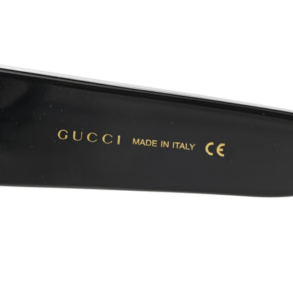 Gucci Acetate Square Frame Sunglasses GG0083S Glitter Red Black Green 6 of 8