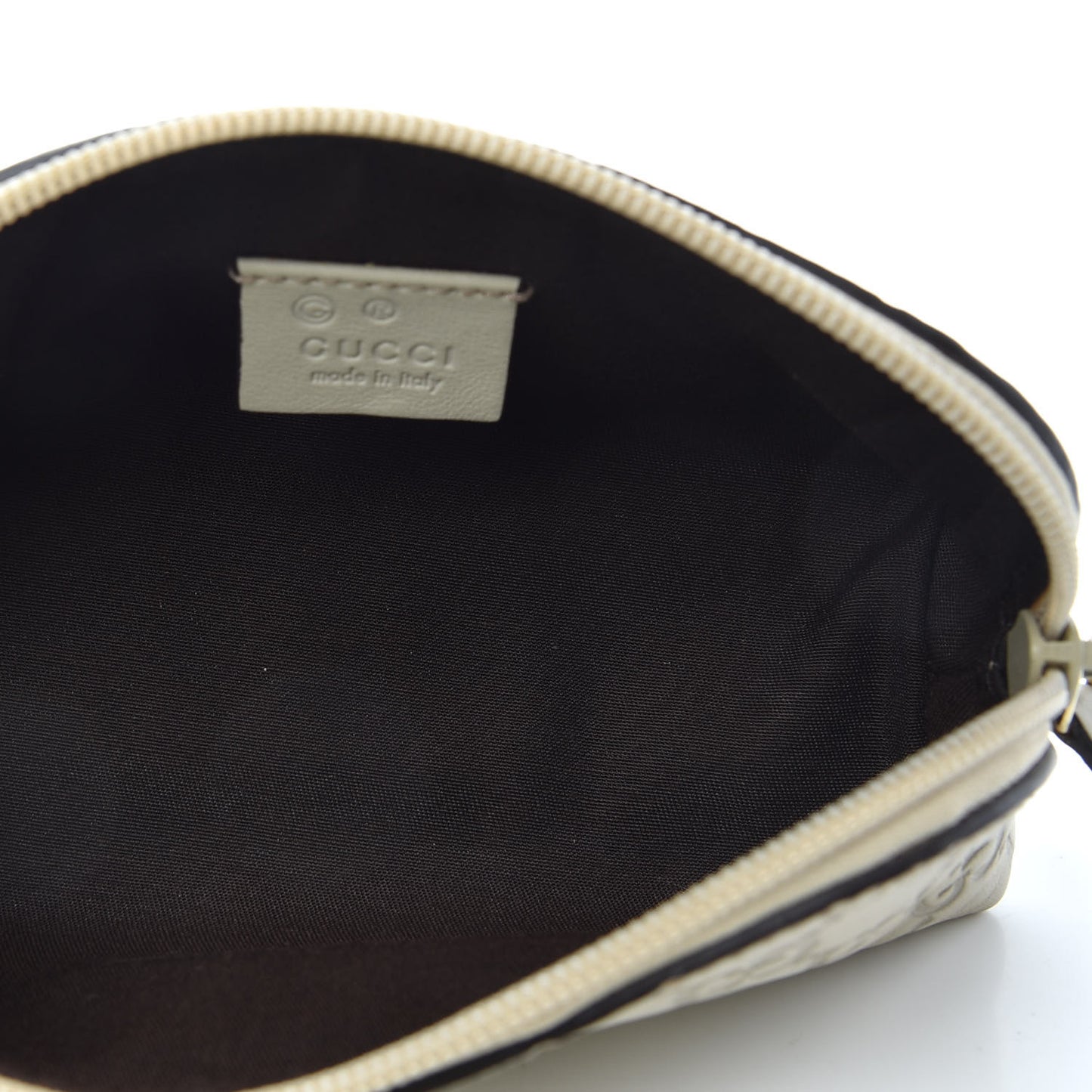 Guccissima Cosmetic Case Off White