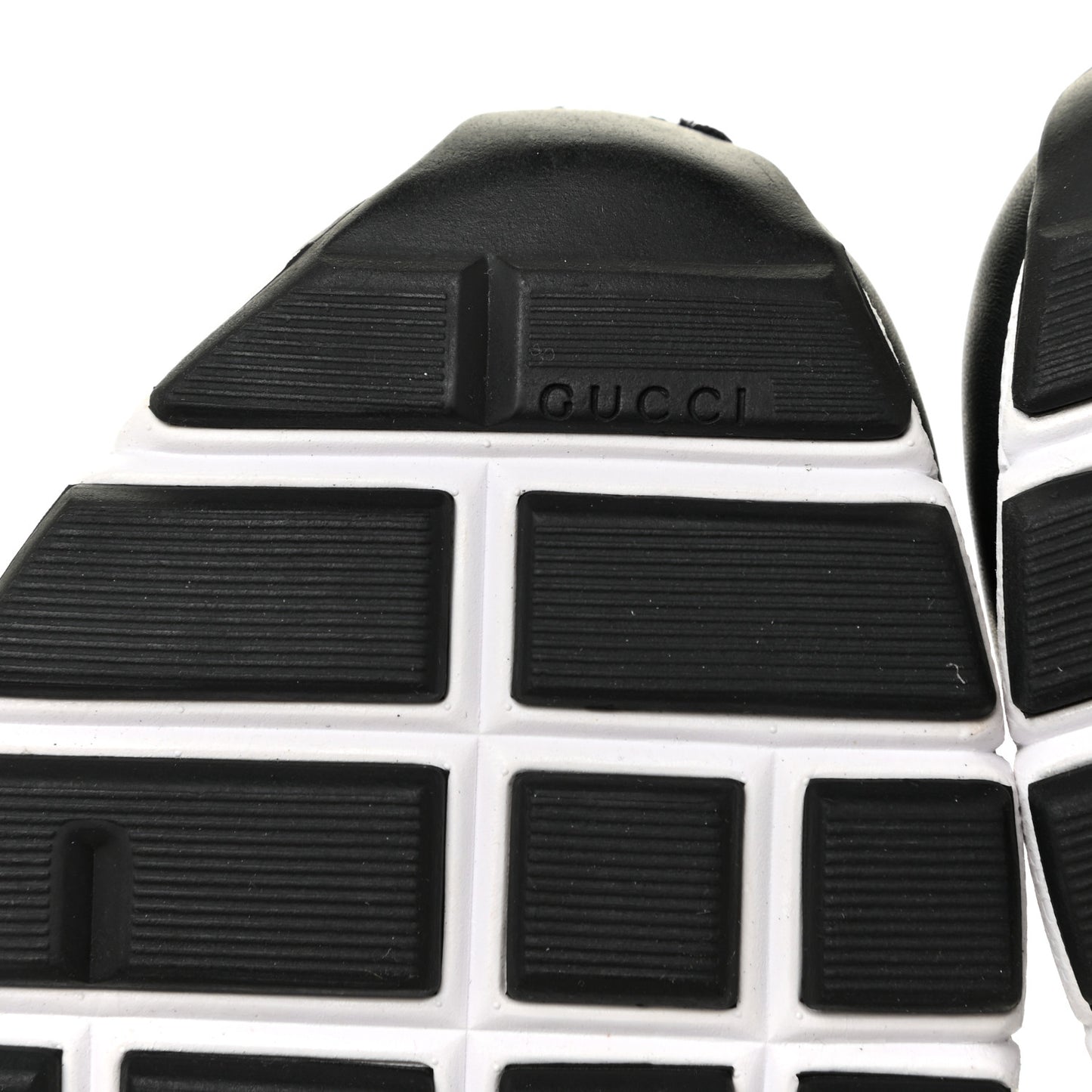 Calfskin Womens Interlocking G Sneakers 37 Black White