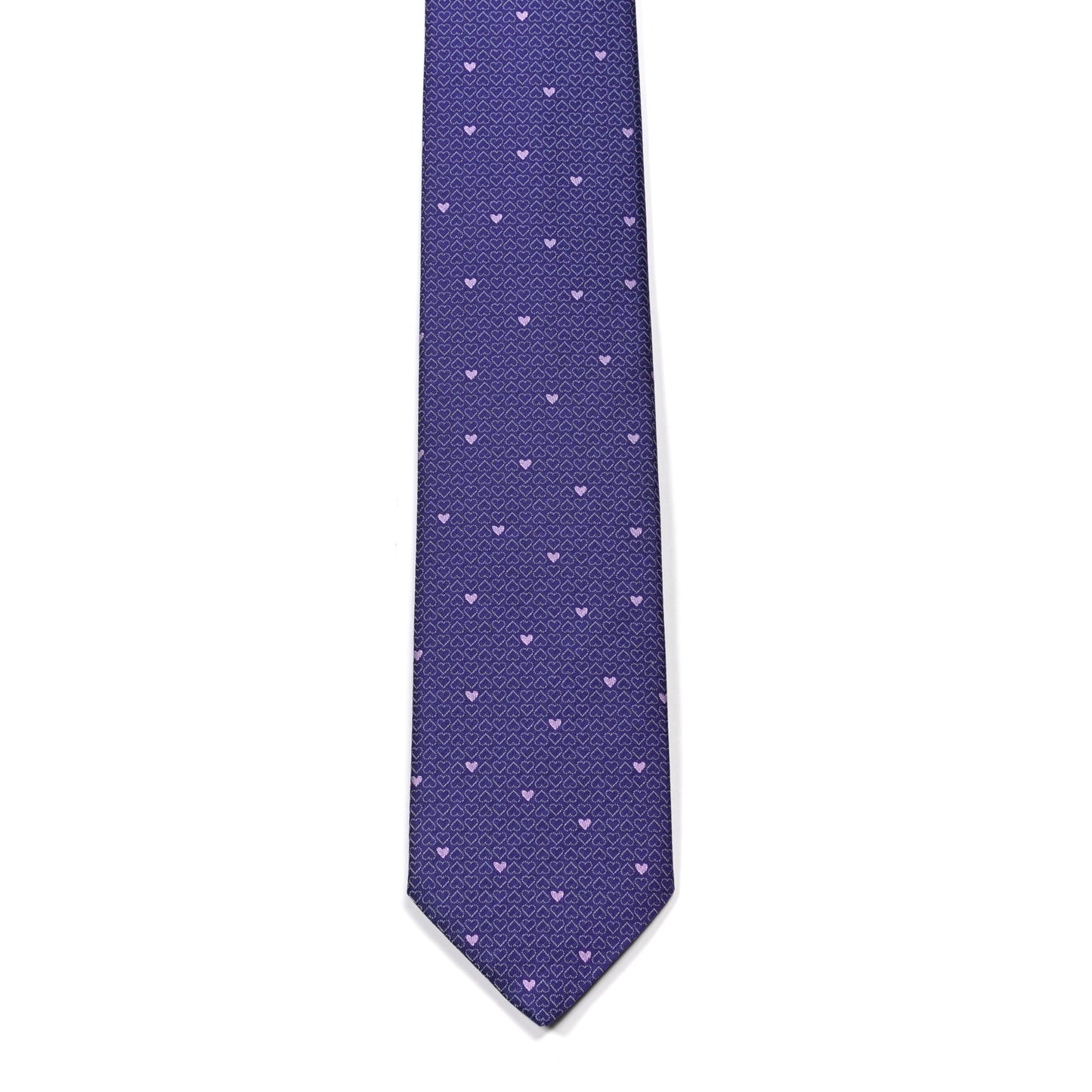 Printed Silk Mens Darling Neck Tie Violet Mauve