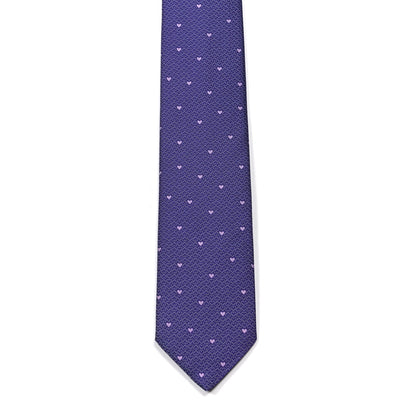 Hermes Printed Silk Mens Darling Neck Tie Violet Mauve 2 of 6