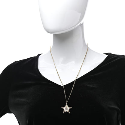 Chanel Metal Paris Dallas CC Star Pendant Necklace Gold 2 of 7