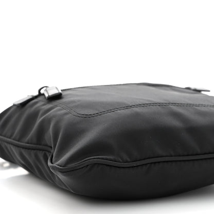 Prada Nylon Saffiano Flat Messenger Bag Black 7 of 9