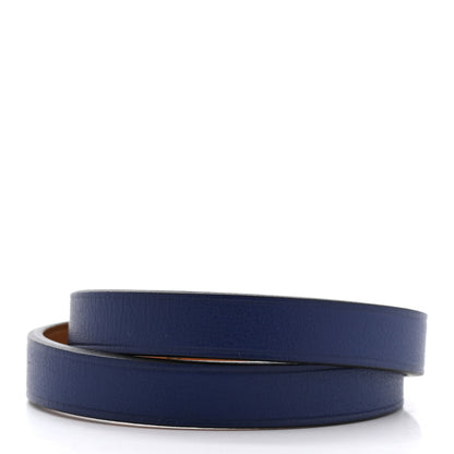 Hermes Swift Kelly Double Tour Bracelet T1 Bleu Saphir 3 of 9