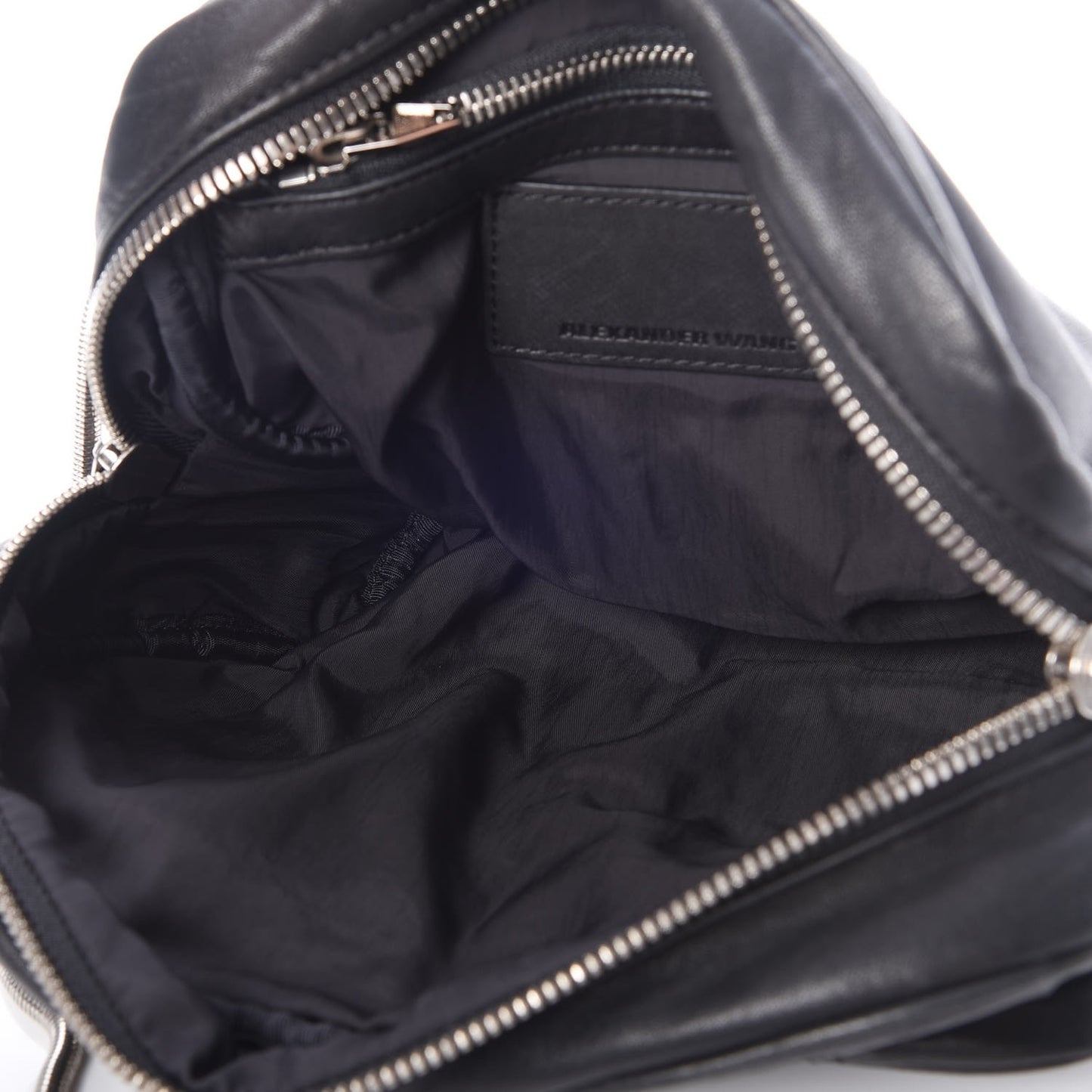 Washed Lambskin Brenda Chain Shoulder Bag Black
