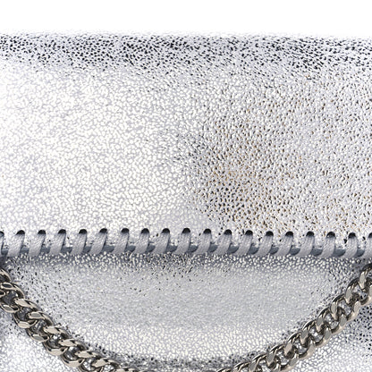 Stella McCartney Metallic Shaggy Deer Mini Falabella Crossbody Bag Silver 9 of 11