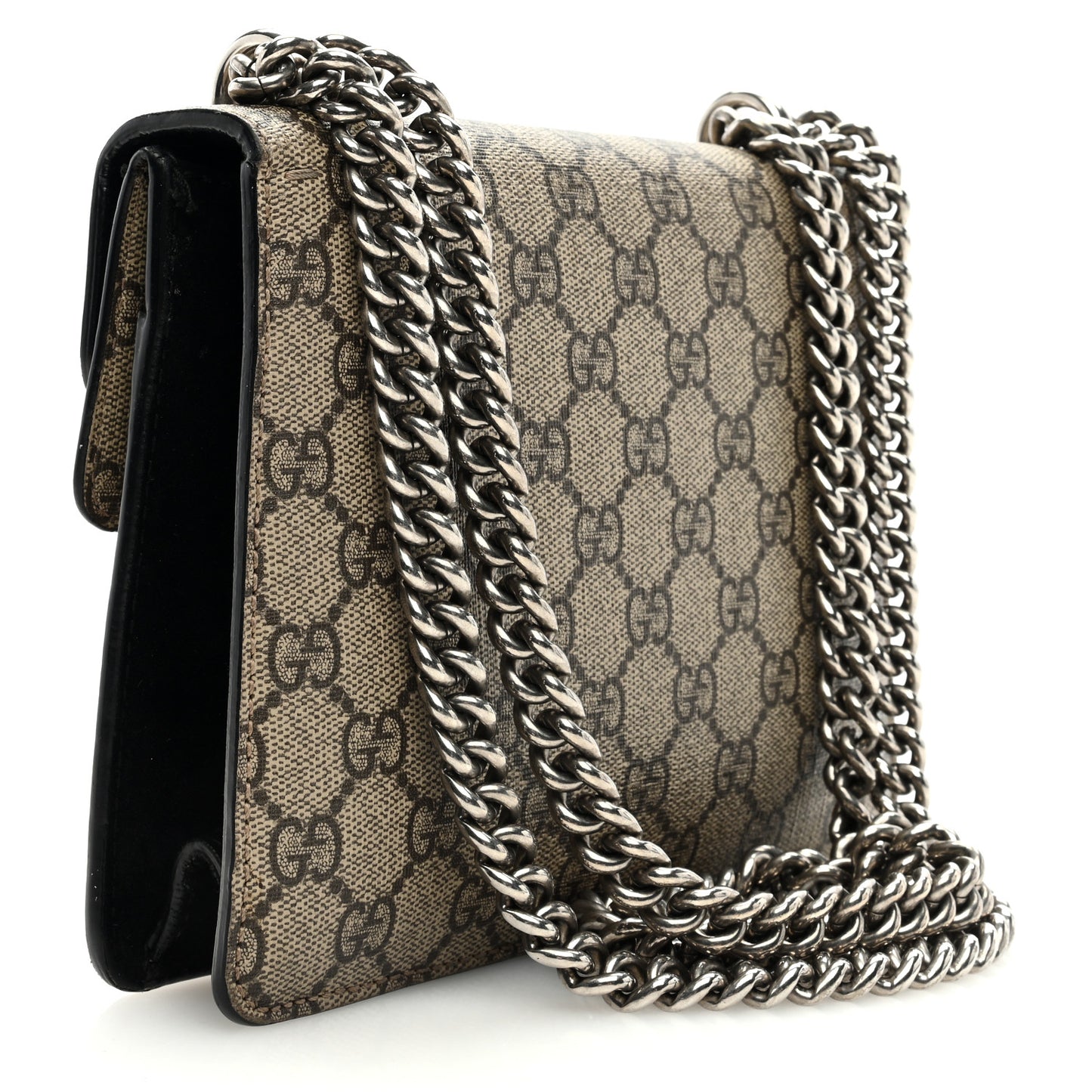GG Supreme Monogram Mini Dionysus Shoulder Bag Black