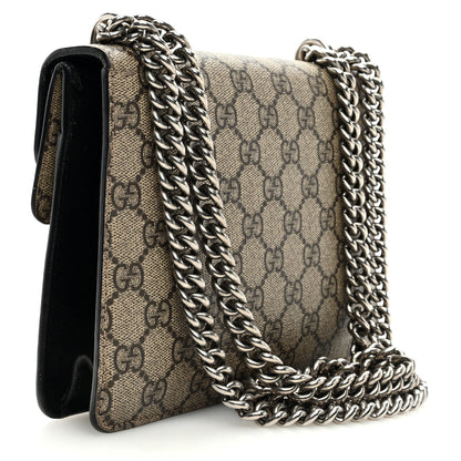 Gucci GG Supreme Monogram Mini Dionysus Shoulder Bag Black 3 of 9