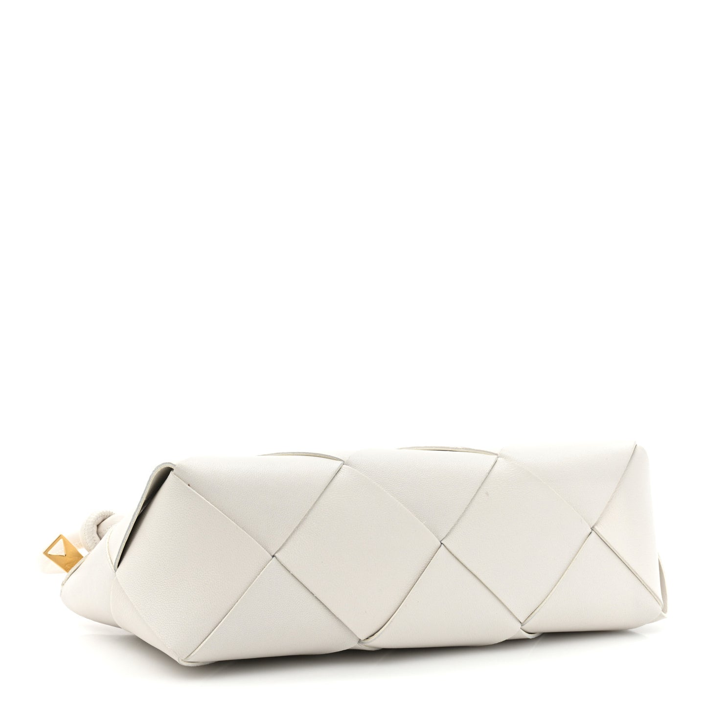 Nappa Maxi Intreccio Exploded Shoulder Bag Chalk