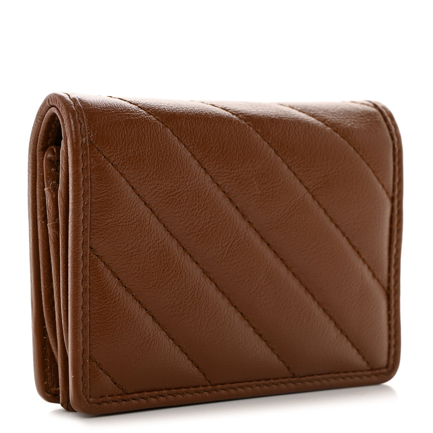 Gucci Azalea Calfskin Matelasse Diagonal GG Marmont Card Case Wallet Cuir 3 of 7