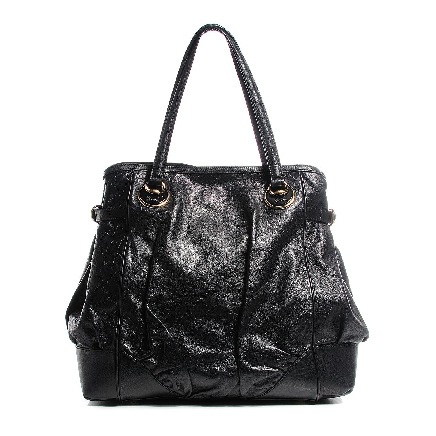 Gucci Guccissima Large Full Moon Tote Black 1 of 7