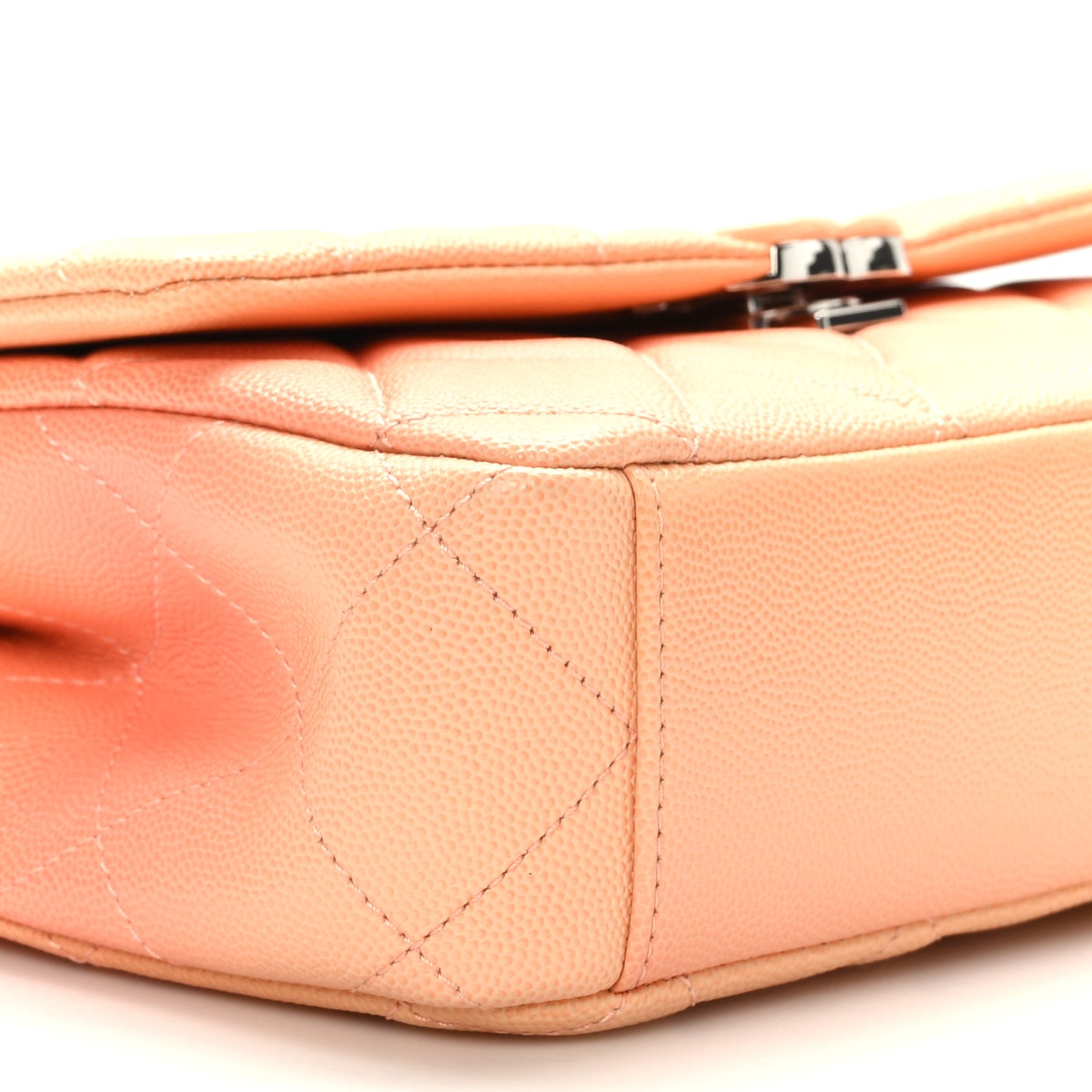 Shaded Caviar Quilted My Everything Flap Orange Light Orange