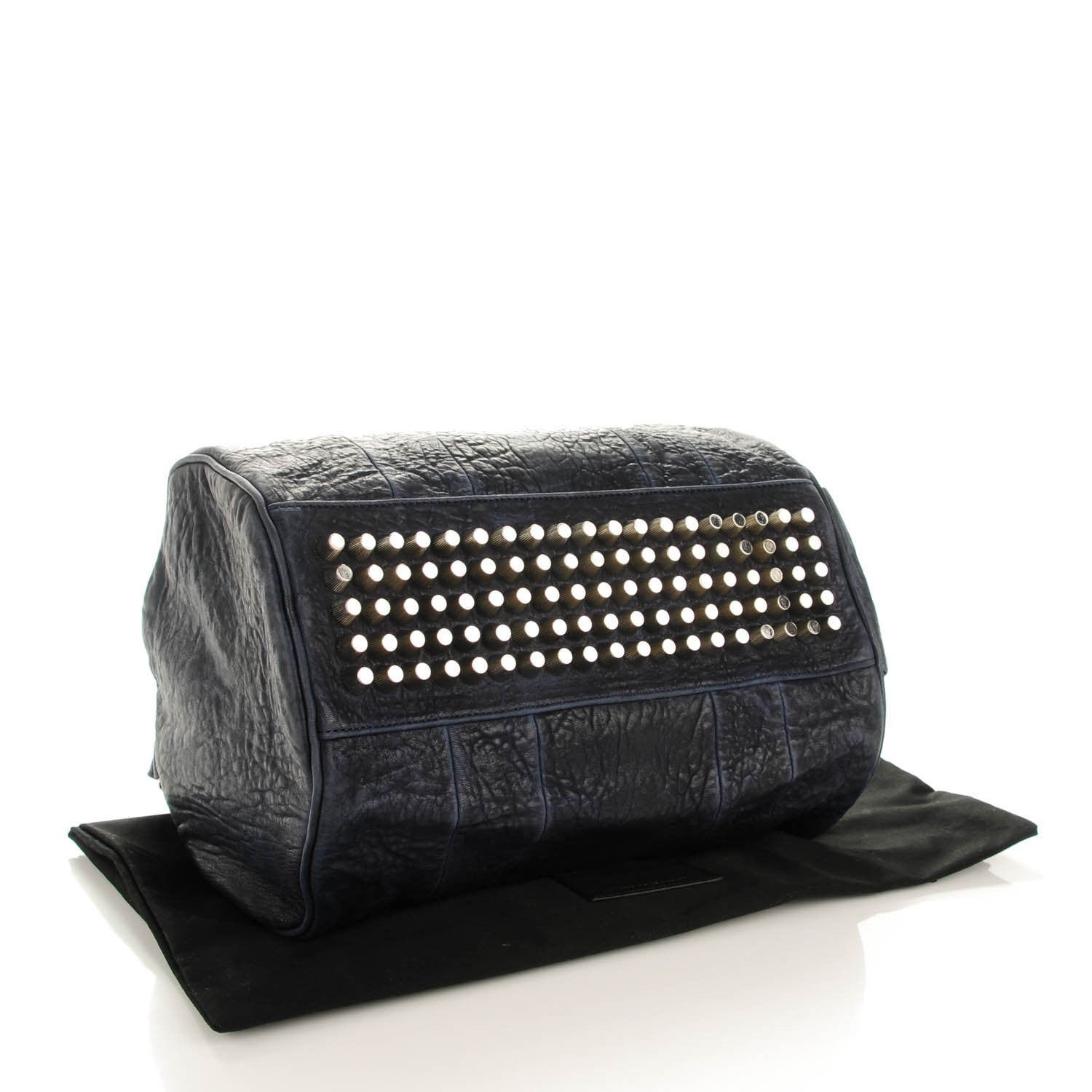 Alexander Wang Pebbled Lambskin Rocco Midnight 4 of 7