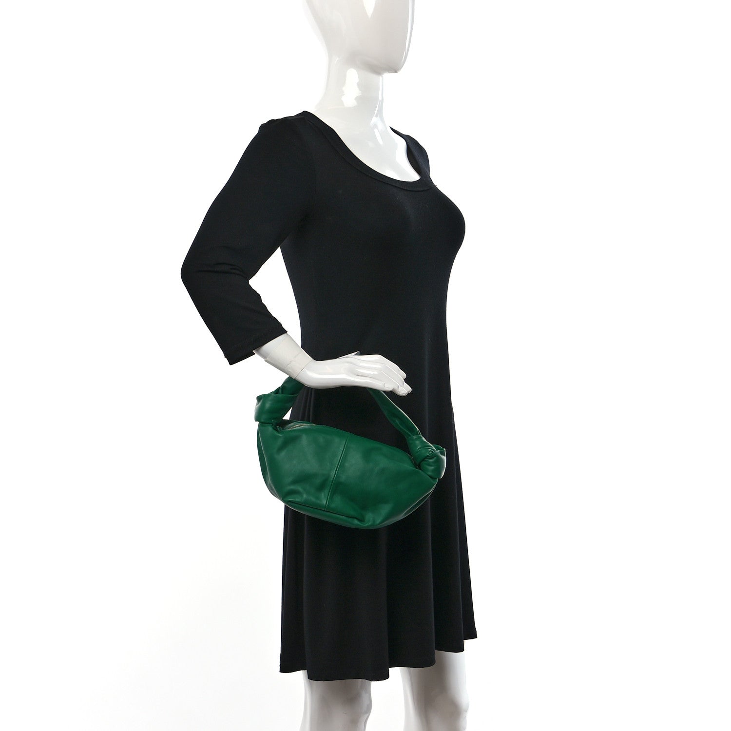 Bottega Veneta Nappa Mini Double Knot Bag Racing Green 2 of 8