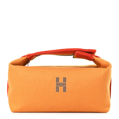 Hermes Canvas Small Bride-A-Brac Pouch Ochre 1 of 8