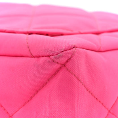 Chanel Canvas Quilted Shoulder Bag Pink 12 of 13