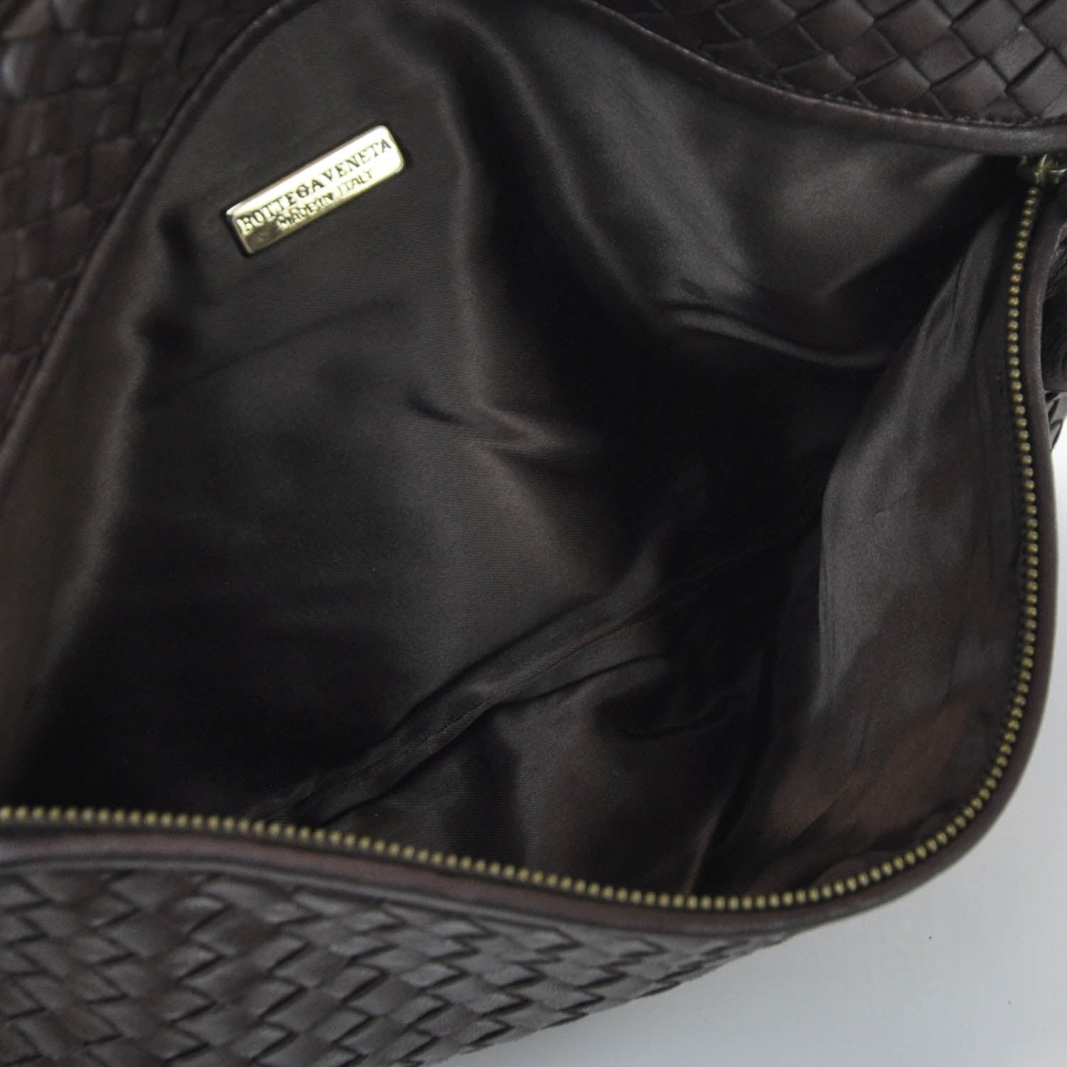 Bottega Veneta Vintage Woven Oversized Clutch Ebano 5 of 7