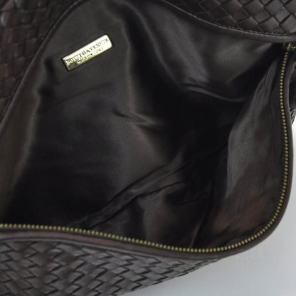 Bottega Veneta Vintage Woven Oversized Clutch Ebano 5 of 7