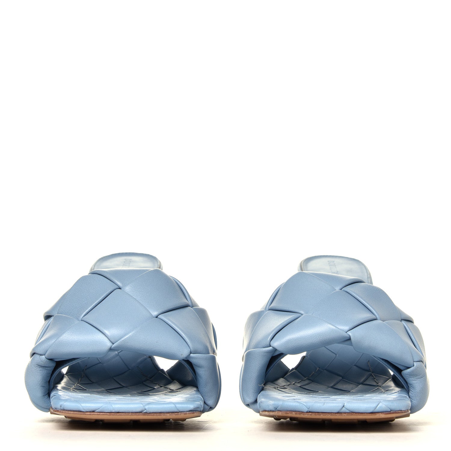 Bottega Veneta Nappa Maxi Intrecciato Lido Mule Sandals 39.5 Ice 4 of 7