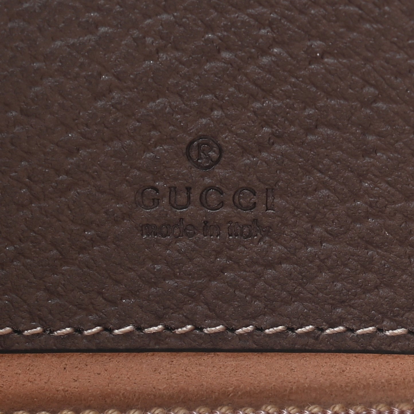 GG Supreme Monogram Ophidia Phone Case Wristlet Brown