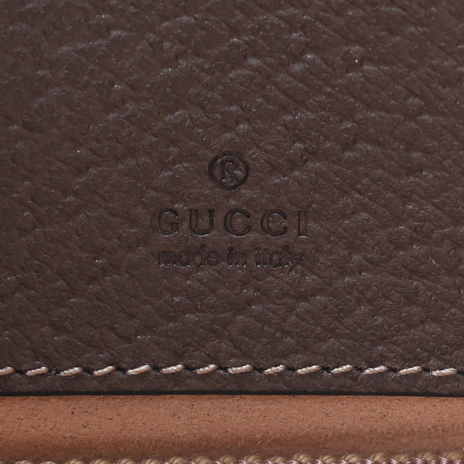 Gucci GG Supreme Monogram Ophidia Phone Case Wristlet Brown 6 of 7