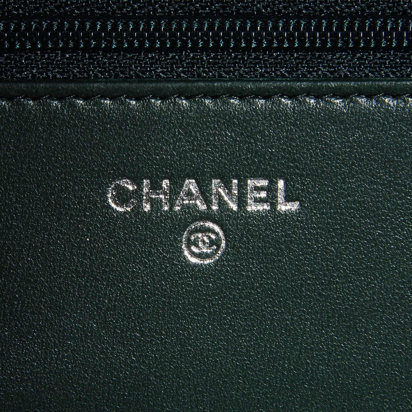 Lambskin Quilted Boy Wallet On Chain WOC Green