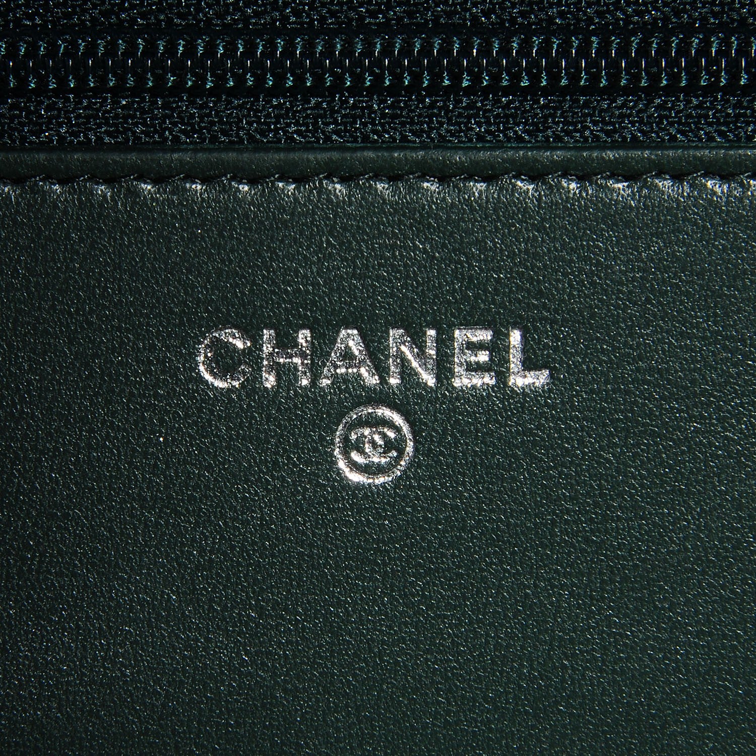 Chanel Lambskin Quilted Boy Wallet On Chain WOC Green 6 of 9