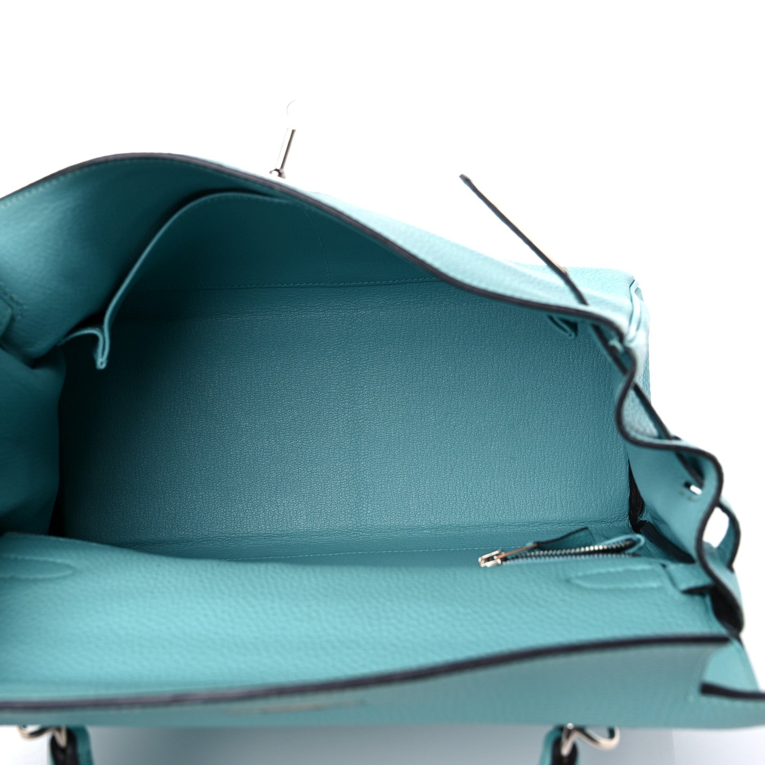 Hermes Togo Kelly Retourne 28 Bleu Atoll 5 of 18