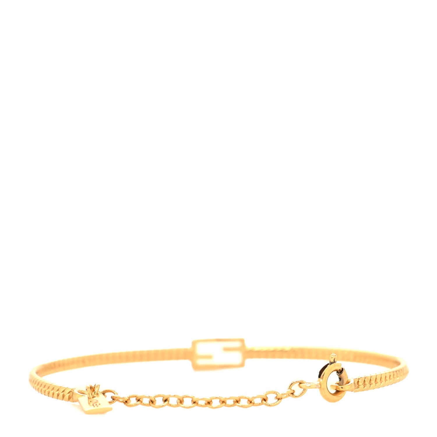 Fendi Metal Baguette Bracelet S Gold 3 of 7