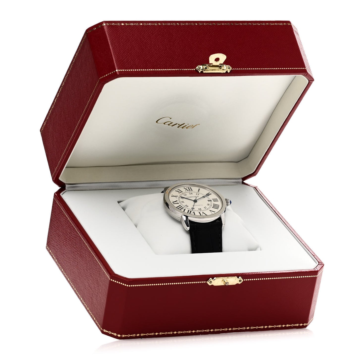 Stainless Steel Alligator 42mm Ronde Solo Automatic Watch