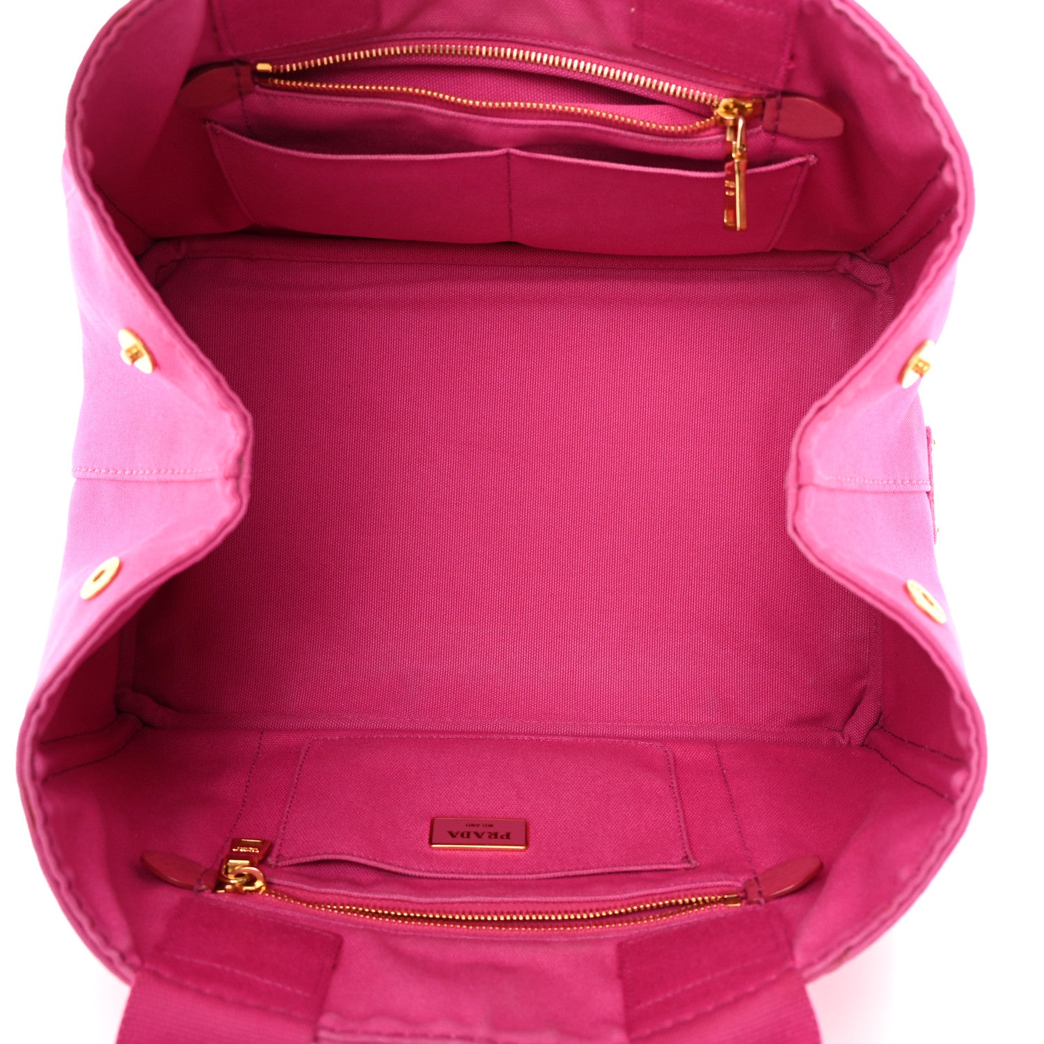 Prada Canapa Small Logo Tote Fuxia 5 of 19