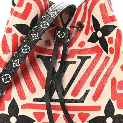 Louis Vuitton Monogram Giant Crafty NeoNoe MM Creme Rouge Black 7 of 9